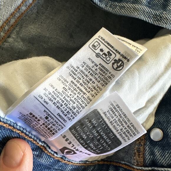 Levi's 501 Women's Jeans Blue Denim Classic Fit Button Fly 30x26 - Picture 11 of 14